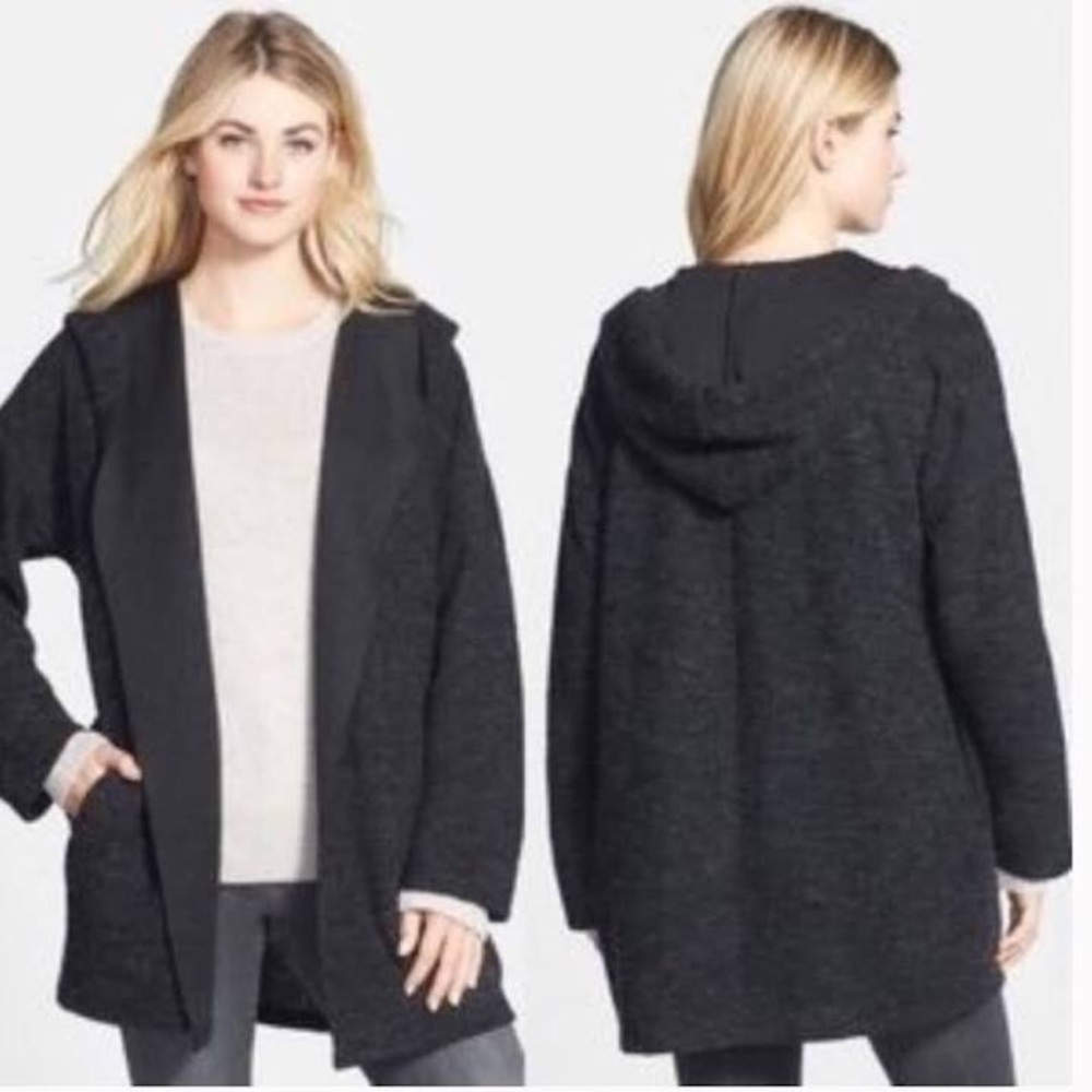 Sanctuary Clothing - Open front Sweater with Hood